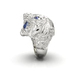 Cargue la imagen en el visor de la galería, Anillo de pantera con corte circular