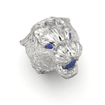 Cargue la imagen en el visor de la galería, Anillo de pantera con corte circular