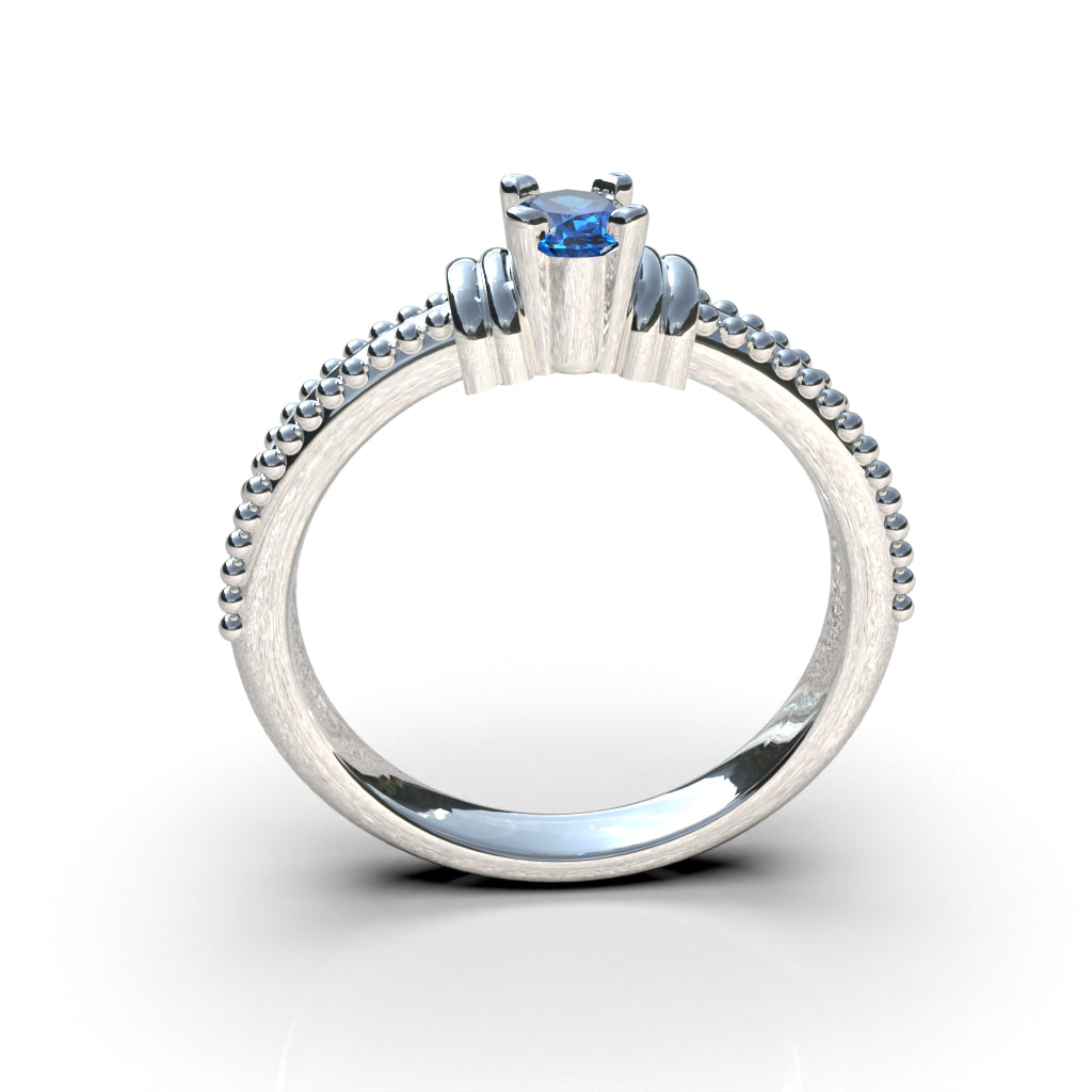 Always Duality Promise Ring - 950 Silver | Luya Jewelry