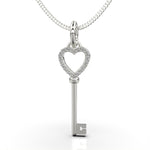 Cargue la imagen en el visor de la galería, Collar Llave con corte circular