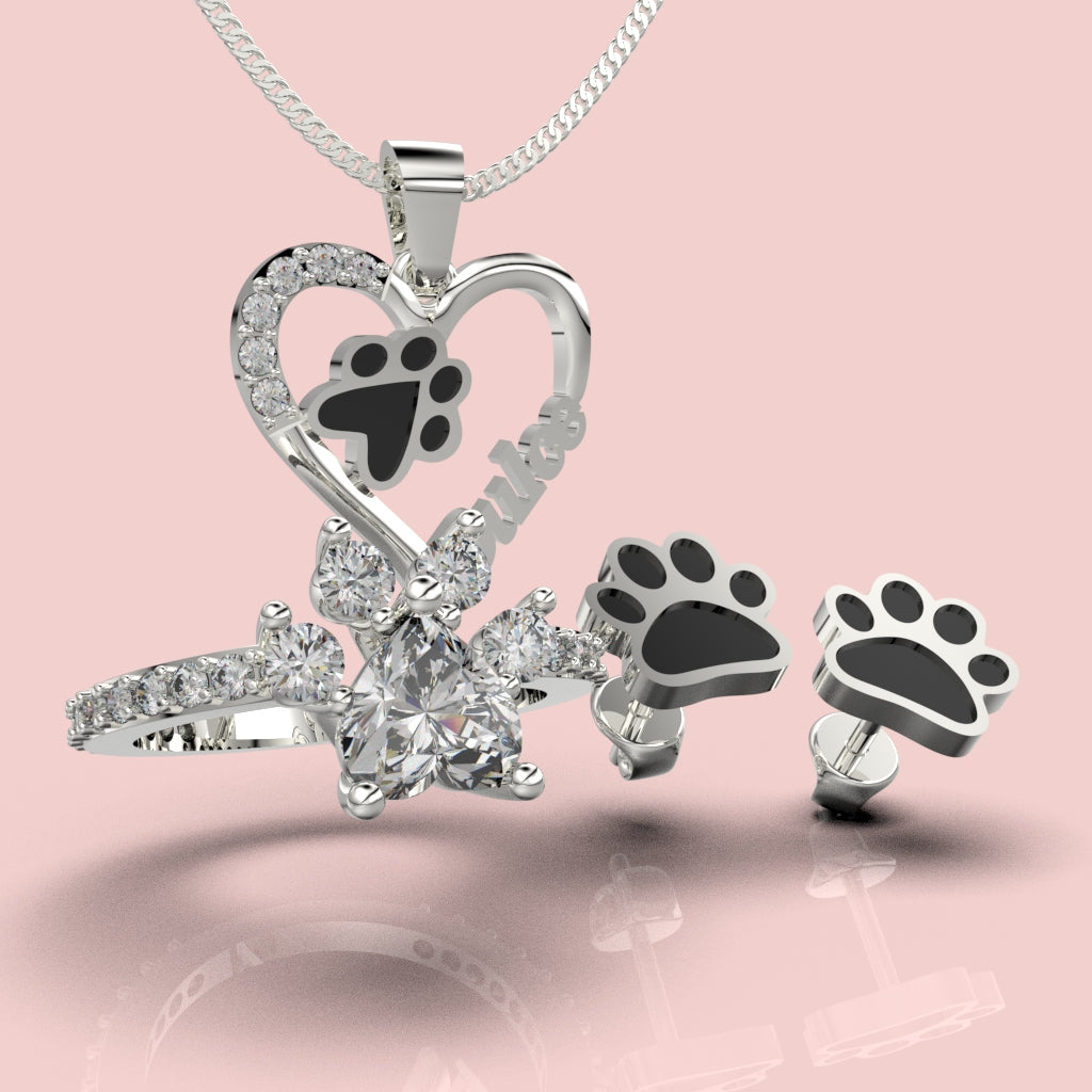 Set de joyas con nombre en plata 950 – Colección My Son