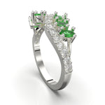 Cargue la imagen en el visor de la galería, Anillo infinito corte marquesi