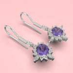 Cargue la imagen en el visor de la galería, Aretes copo de nieve