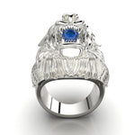 Cargue la imagen en el visor de la galería, Anillo León con corte circular