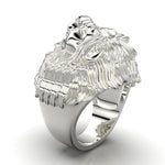 Cargue la imagen en el visor de la galería, Anillo León con corte circular