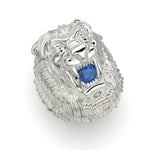 Cargue la imagen en el visor de la galería, Anillo León con corte circular