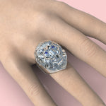 Cargue la imagen en el visor de la galería, Anillo León con corte circular