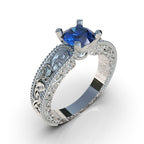 Li ring with circular cut