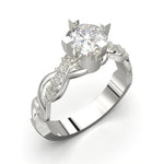 Cargue la imagen en el visor de la galería, Anillo enlazado con corte circular