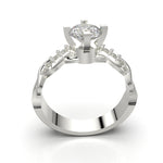 Cargue la imagen en el visor de la galería, Anillo enlazado con corte circular