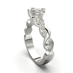 Cargue la imagen en el visor de la galería, Anillo enlazado con corte circular