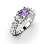 Cargue la imagen en el visor de la galería, Anillo infinito con corte circular