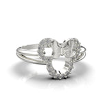 Cargue la imagen en el visor de la galería, Anillo Minnie con corte circular