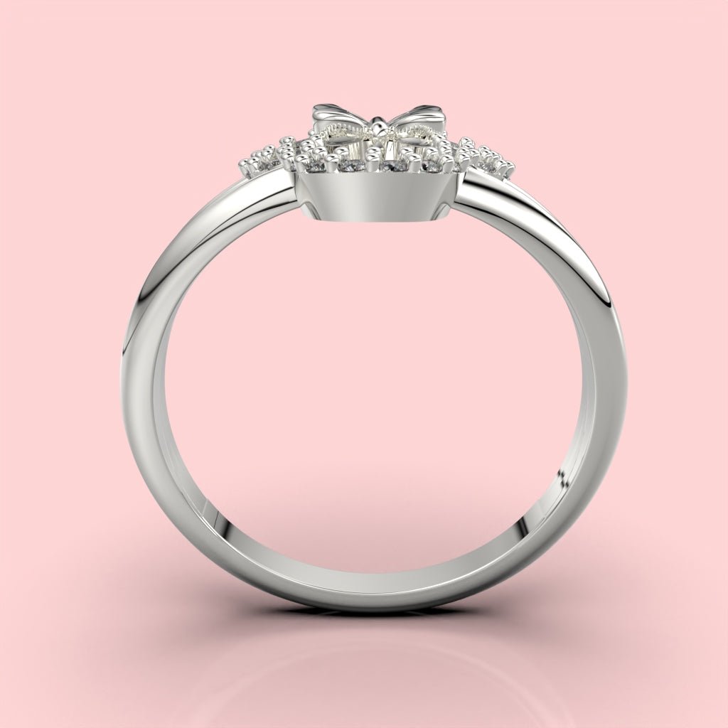 Anillo Minnie con corte circular