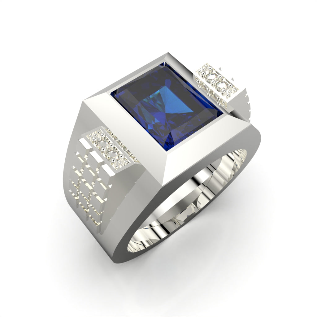 Anillo para hombre en plata 950