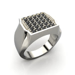 Cargue la imagen en el visor de la galería, Anillo chevalier con corte circular