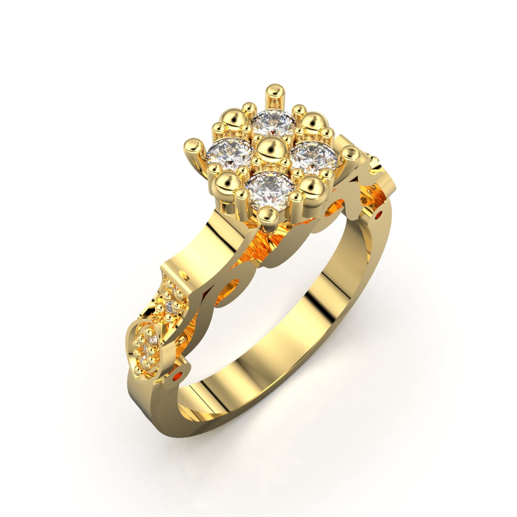 Anillo de Compromiso Alquimia - Plata 950 | Luya Joyería