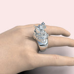 Cargue la imagen en el visor de la galería, Anillo de lobo