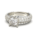 Cargue la imagen en el visor de la galería, Anillo con tres filas de corte circular