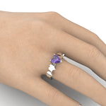 Cargue la imagen en el visor de la galería, Anillo con corte de corazón