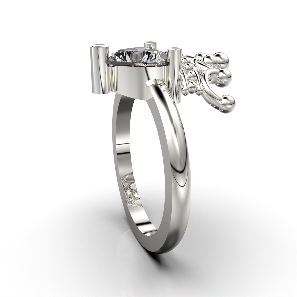 Promise Ring My Life Crown - 950 Silver | Luya Jewelry