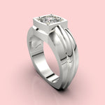 Cargue la imagen en el visor de la galería, Anillo Bisel con corte circular