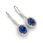 Cargue la imagen en el visor de la galería, Aretes oval con corte circular