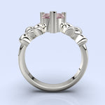 Cargue la imagen en el visor de la galería, Anillo Hello Kitty con corte corazón