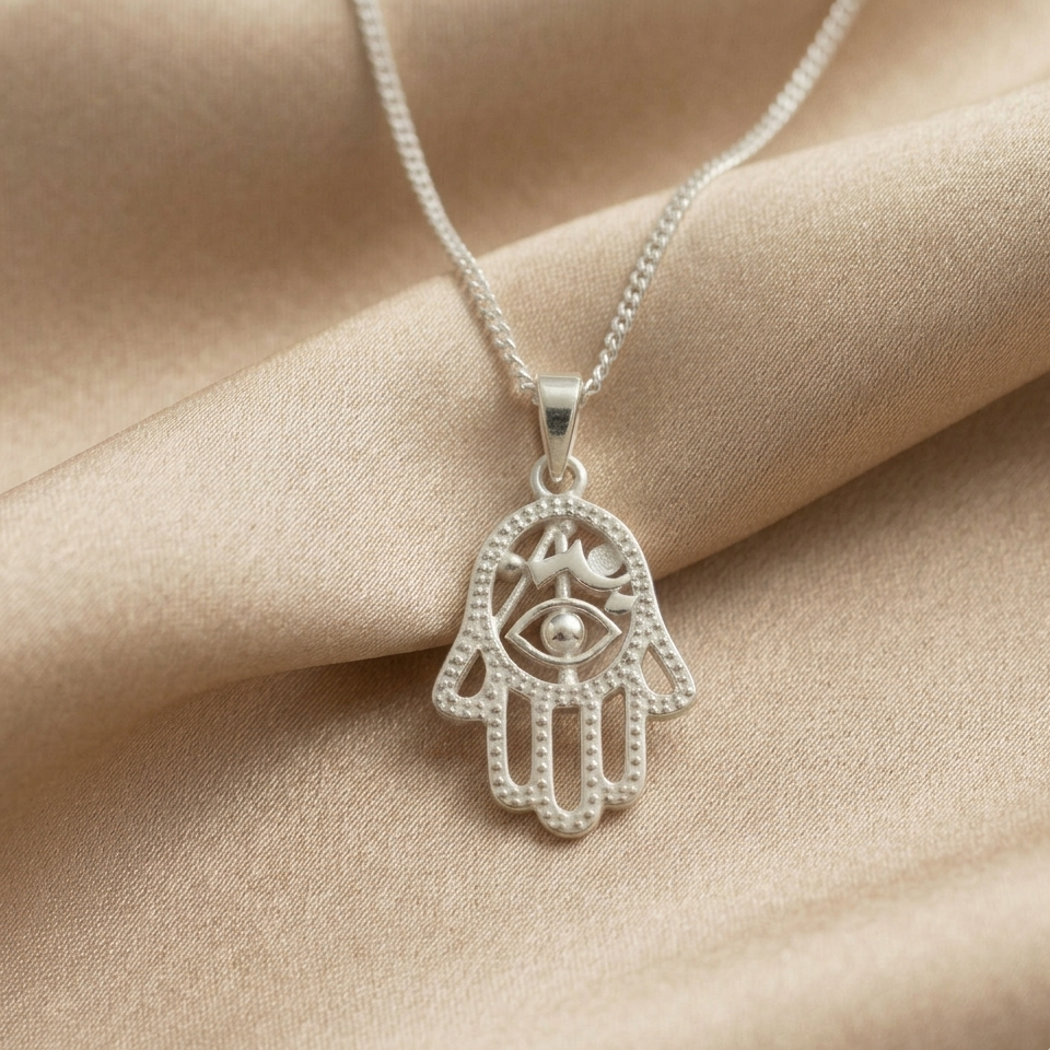 Collar Mano Amsa| Joyería de Autor en Plata 950 – Luya