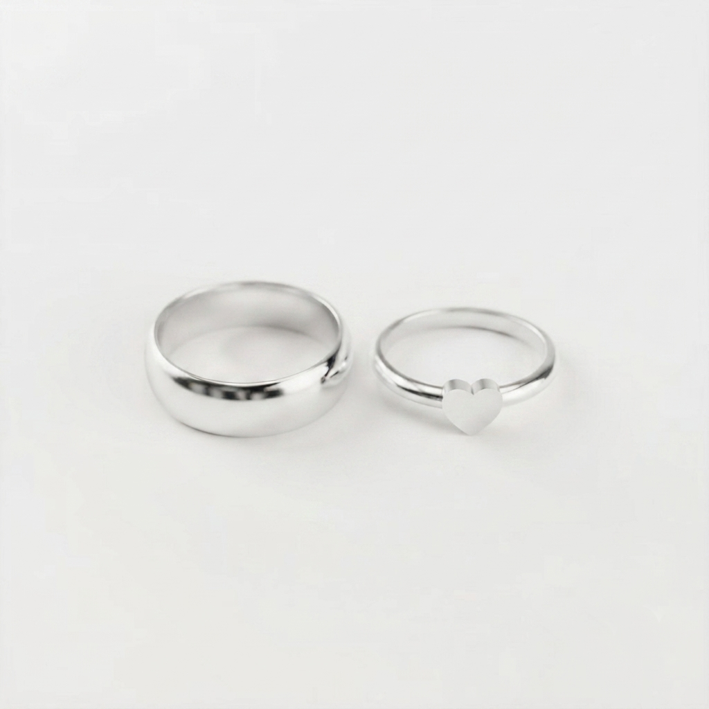 Corazón sutil Plata 950 | Hecho a Mano | Luya Joyería