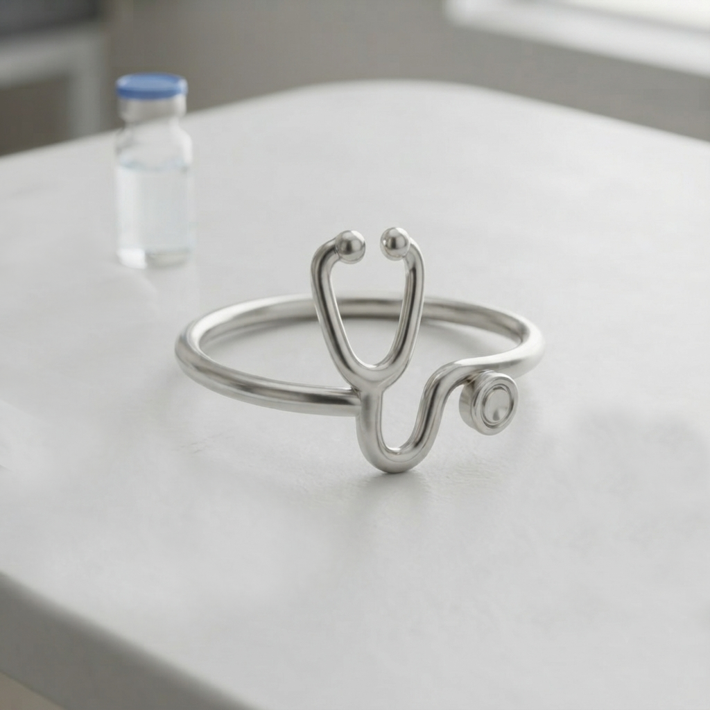 Estetoscopio Plata 950 | Diseño de Autor | Luya Joyería