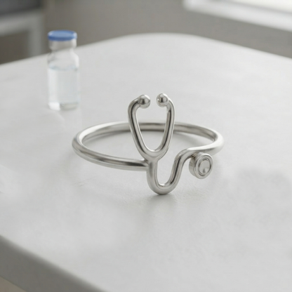 950 Silver Stethoscope | Designer Piece | Luya Jewelry