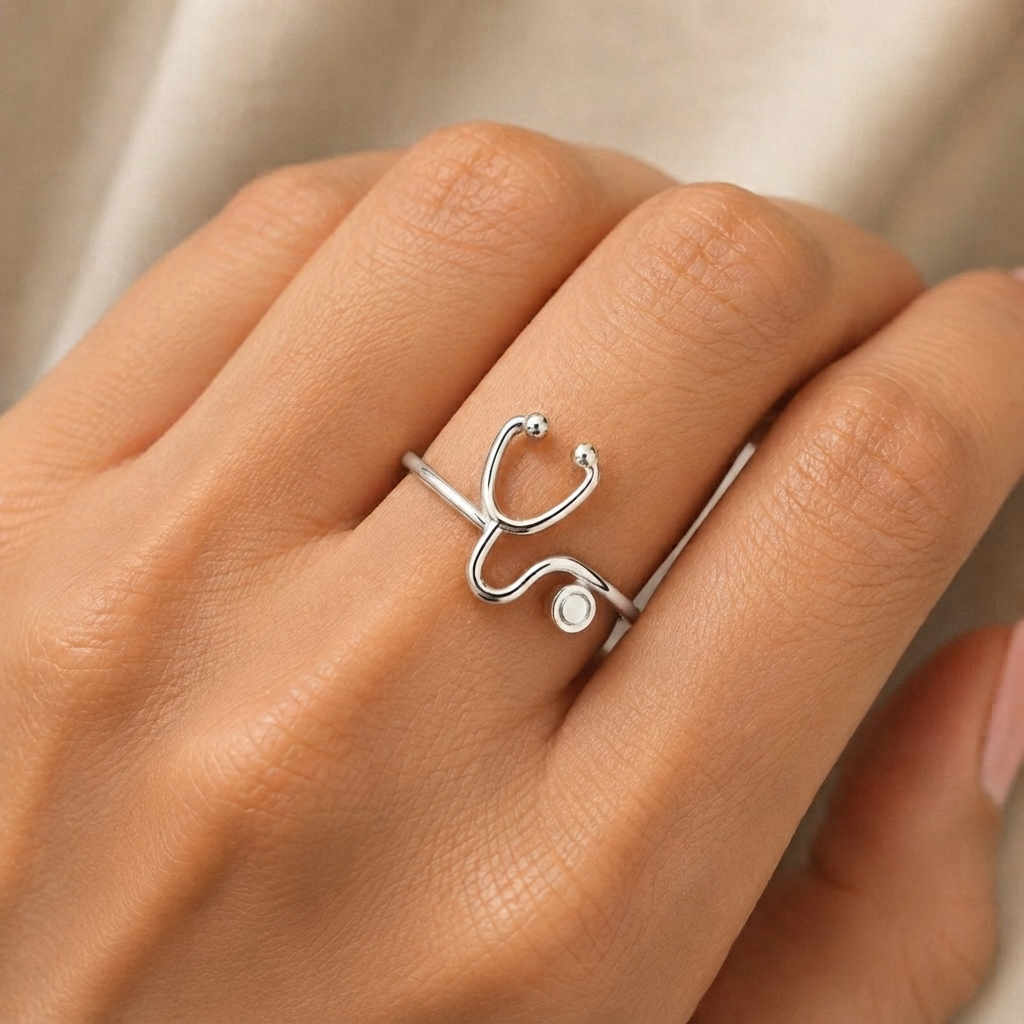 Estetoscopio Plata 950 | Diseño de Autor | Luya Joyería