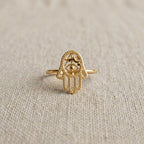 950 Silver Amsa Hand Ring | Handmade - Luya Jewelry