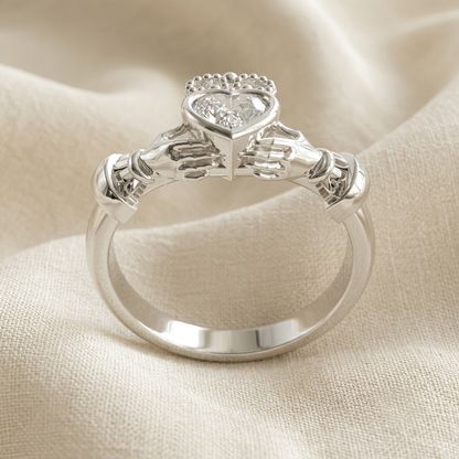 My heart in your hands in 950 Silver