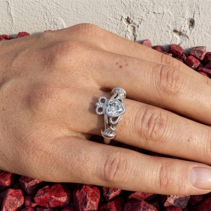 My heart in your hands in 950 Silver