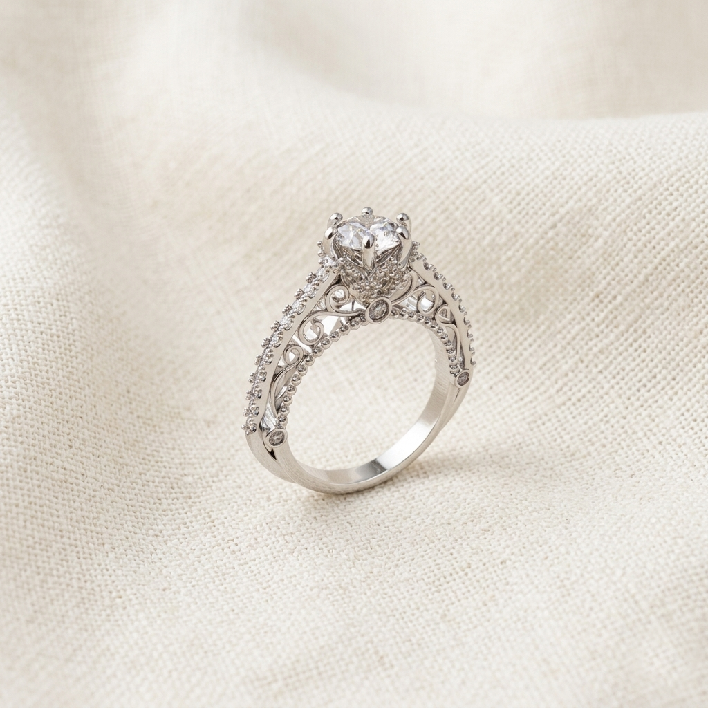 Anillo de Compromiso Reflejo - Plata 950 | Luya Joyería