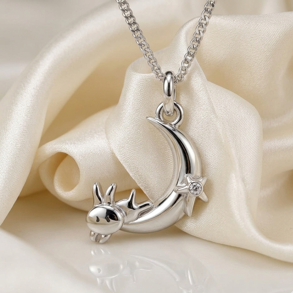 Rabbit and star necklace