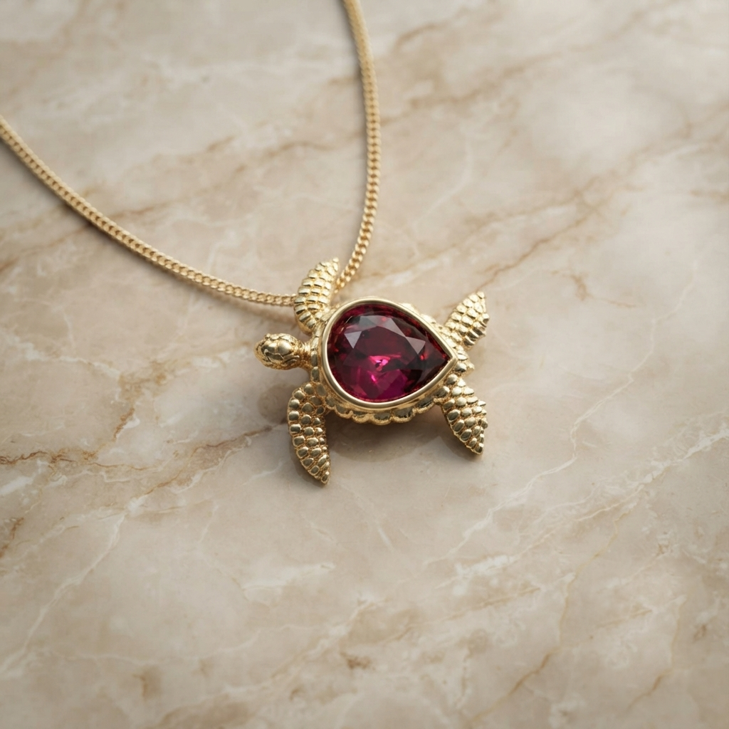Collar de Tortuga Plata 950 | Diseño de Autor | Luya Joyería