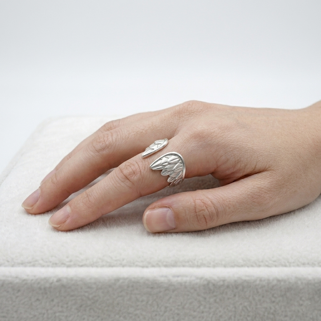Anillo Alas Divinas | Joyería de Autor en Plata 950 – Fabricación Premium Luya