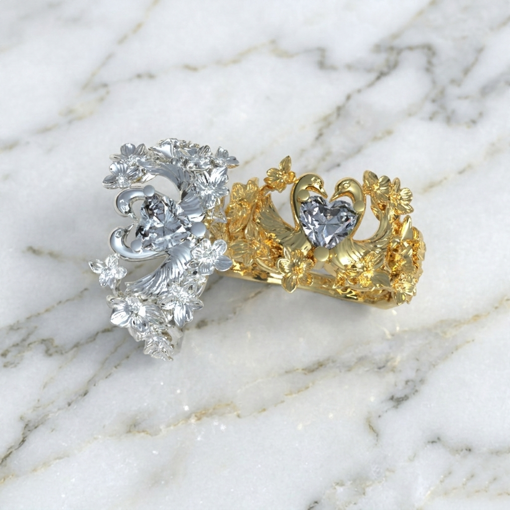 Anillo Cisne Plata 950 | Diseño de Autor | Luya Joyería