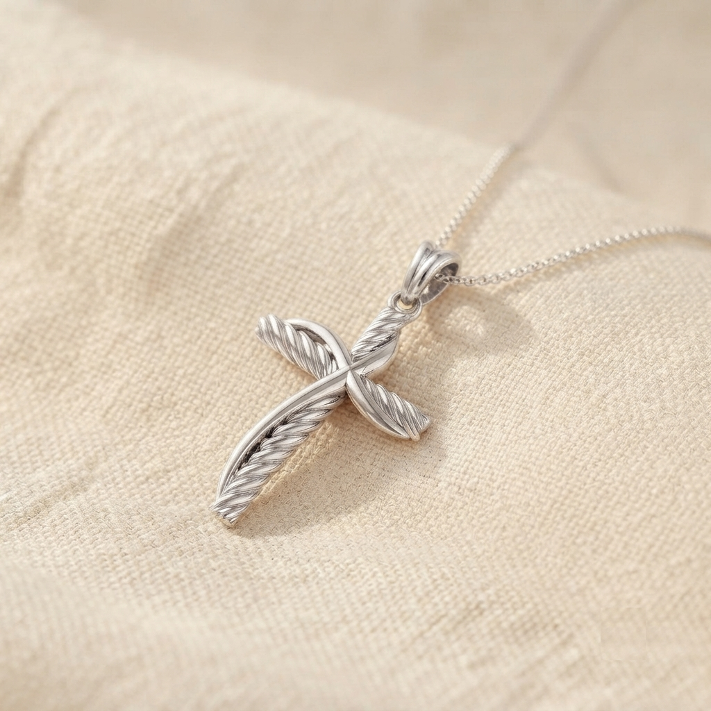 Collar Cruz Divina - Plata 950