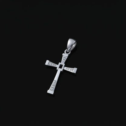 Toretto Cross Necklace in 950 Silver | Designer Jewelry - Luya