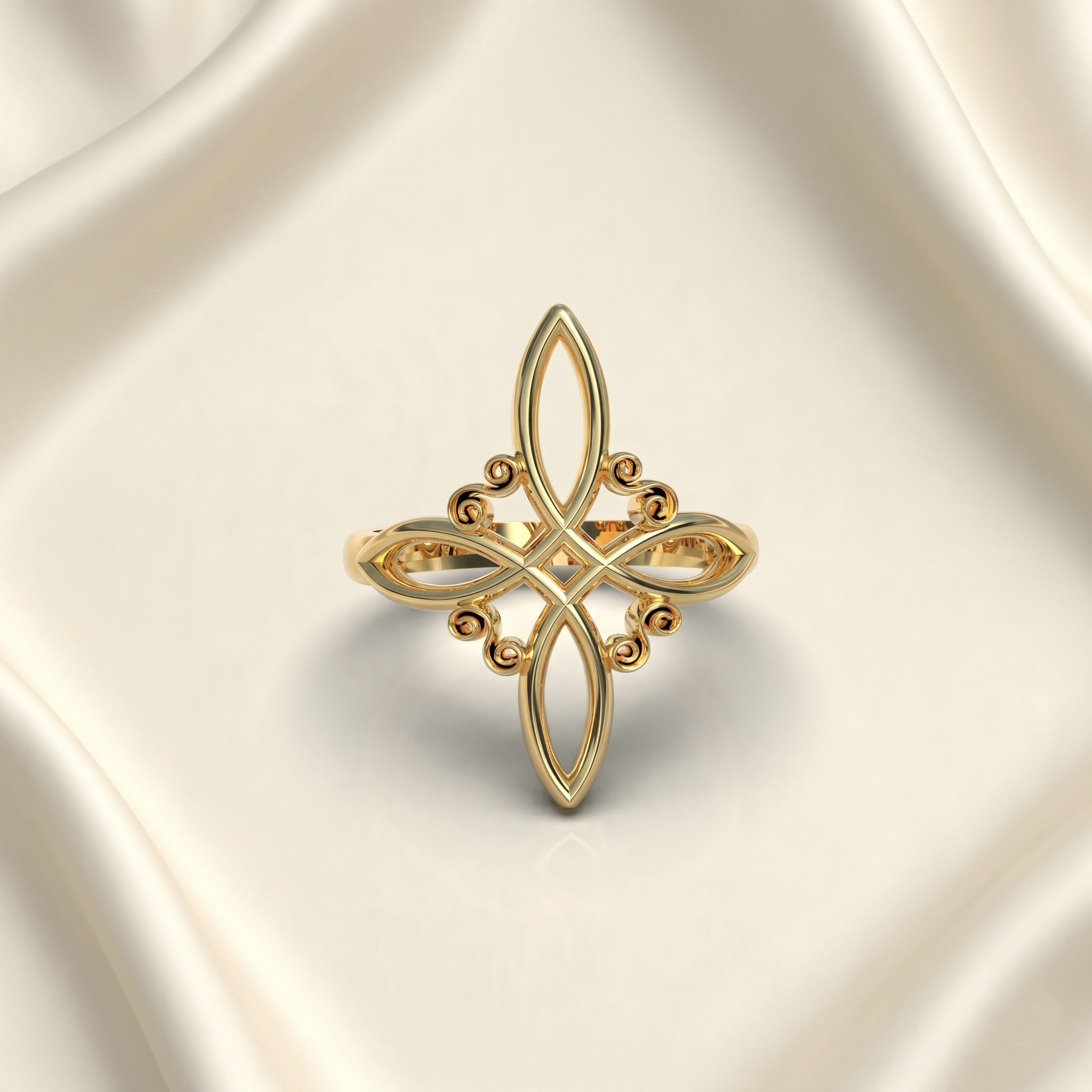 Anillo Nudo de bruja Plata 950 | Hecho a Mano | Luya Joyería