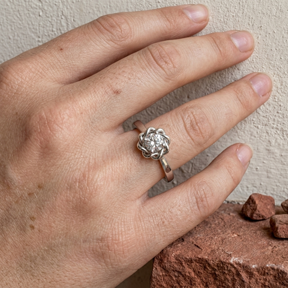 Rope Ring - 950 Silver | Luya Jewelry