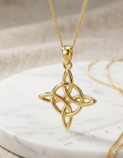 950 Silver Witch Knot Necklace | Handmade | Luya Jewelry