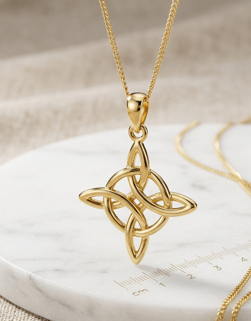 Collar Nudo de Bruja Plata 950 | Hecho a Mano | Luya Joyería