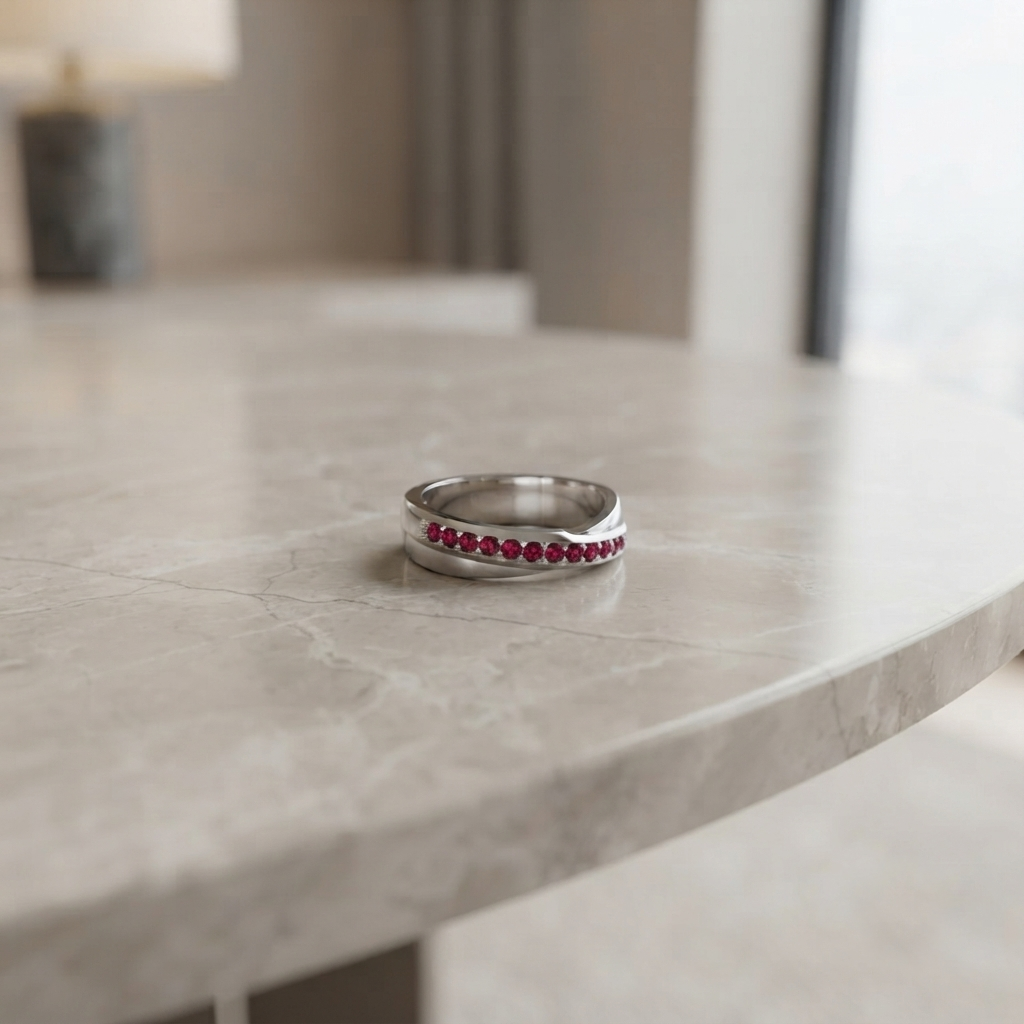 Anillo entrelazado en plata 950 - Luya Joyeria