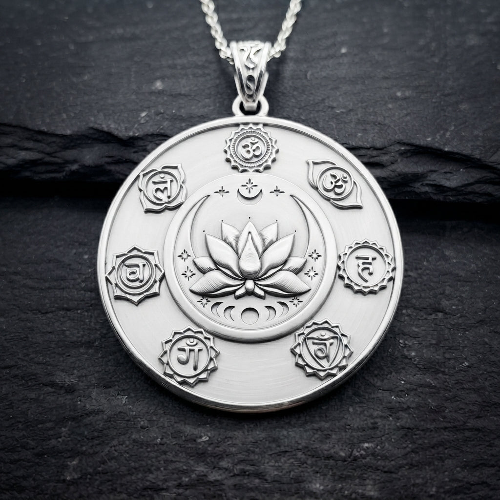 Collar chakras Plata 950 y Oro 18k | Diseño de Autor | Luya Joyería