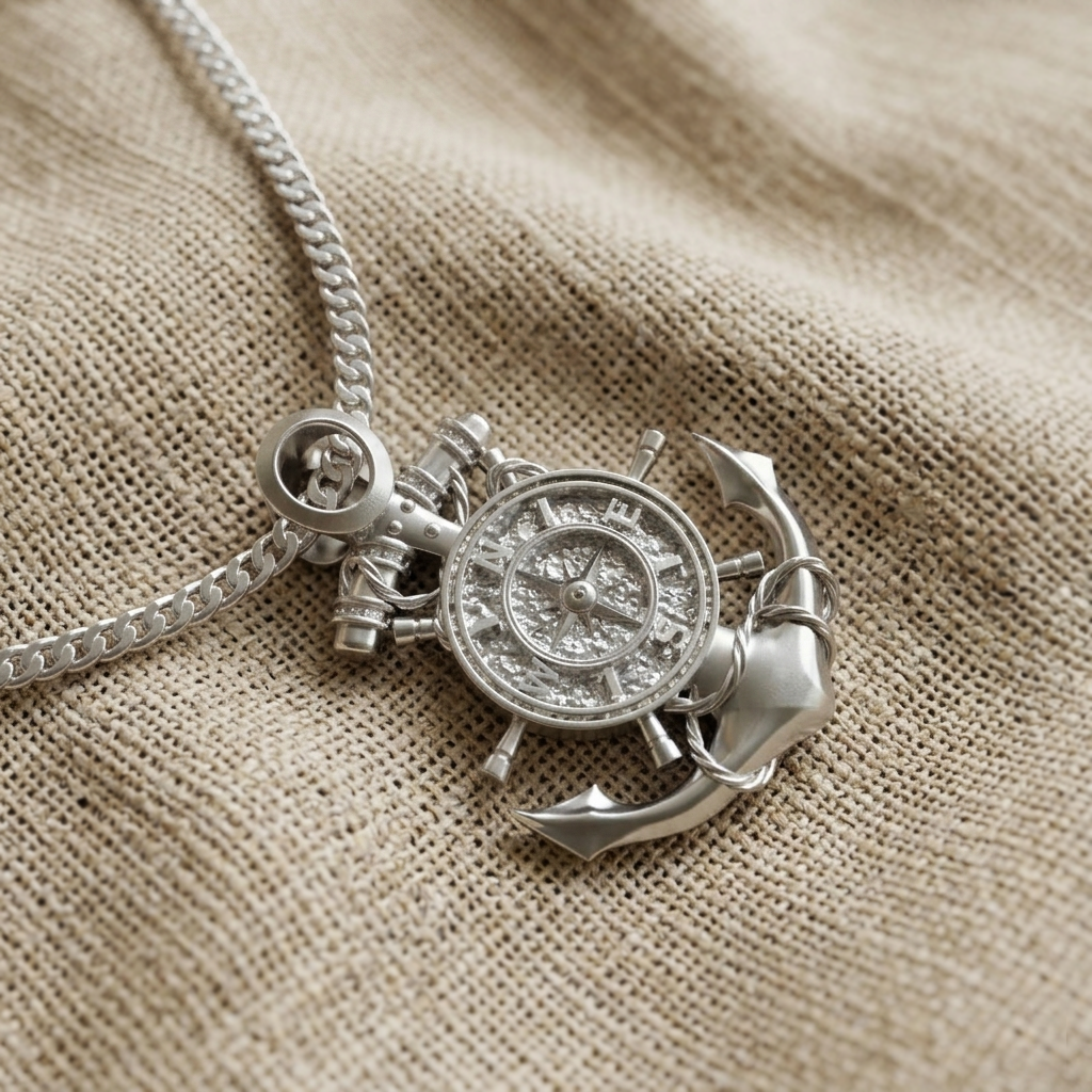 Collar de Ancla Plata 950 | Hecho a Mano | Luya Joyería